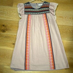 THML embroidered dress. Size large. Good condition.